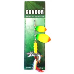Обертова блешня подвійна Condor, колір 187, 15гр