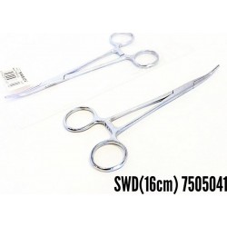 Затискач - корнцанг Siweida для гачків загнутий 16 см.