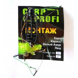 Годівниця оснащена Carp Profi Кавун/Груша фарбована, 30г