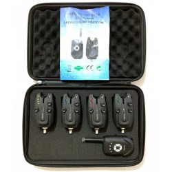 Набір сигналізаторів клювання електронних Big Fish, модель 522, 4шт + пейджер