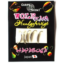 Мормишка вольфрамова Carpe Diem Супер Банан кр. № 14 5шт Silver 2,5 mm 0,3 g 010-025-1