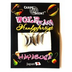 Мормишка вольфрамова Carpe Diem Супер Банан кр. № 16 5шт Black 2mm 0,2 g 010-020-1