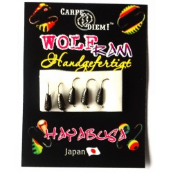 Мормишка Carpe Diem Банан з насічками кр. № 16 5шт Black 3mm 0,4 g 024-030-1