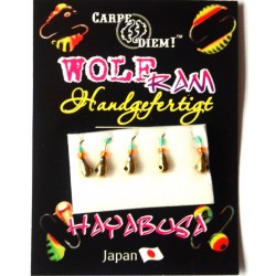 Мормишка Carpe Diem, вольфрамова, Крапля з лыской кр. № 20 5шт Gold 2,5 mm 0,2 g 028-025-1