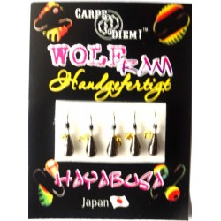 Мормишка Carpe Diem, вольфрамова, Крапля з вушком кр. № 16 5шт Black ланцюжок 3mm 0,4 g 016-030-1