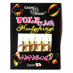 Мормишка Carpe Diem Крапля, вольфрамова, з вушком кр. № 16 5шт Gold ланцюжок 3mm 0,4 g 016-030-1