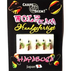 Мормишка вольфрамова Carpe Diem Крапля з вушком кр. № 18 5шт Cu ланцюжок 2,5 mm 0,2 g 016-025-1