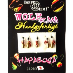 Мормишка Carpe Diem Крапля, вольфрамова, з вушком кр. № 18 5шт Gold ланцюжок 2,5 mm 0,2 g 016-025-1