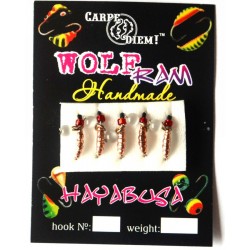 Мормишка Carpe Diem, вольфрамова, Личинка кр.№ 16 5шт Cu CAT eye 0,2 g 011-020-1