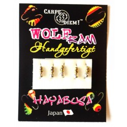 Мормишка вольфрамова Carpe Diem Суперличинка кр.№20 Silver+Gold 2,5 mm 0,3 g 039-025-1