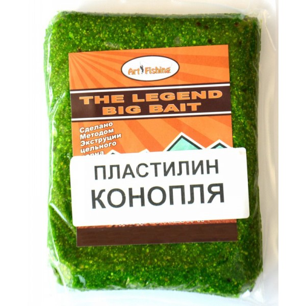 Пластилін для риболовлі Art Fishing, 500гр, конопля