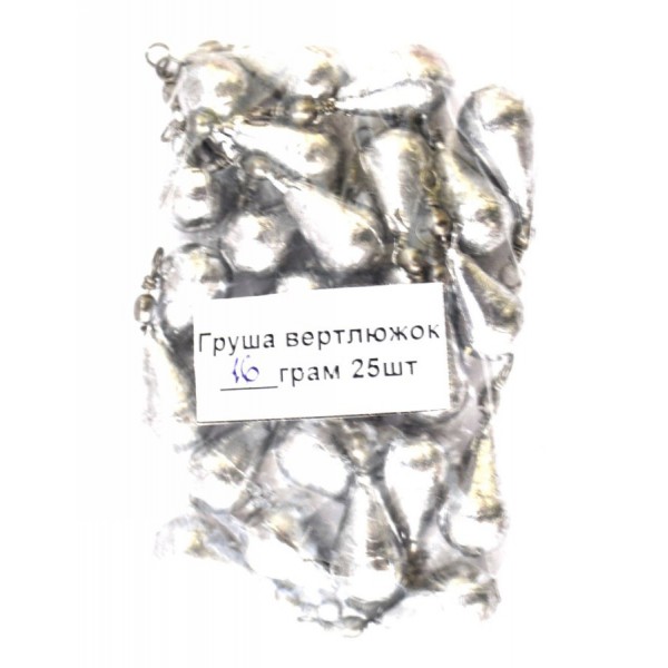 Грузило Капля / Капля / груша с вертлюгом, вес 15г Грузило Капля / Капля / груша с вертлюгом, вес 15г