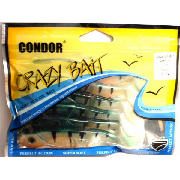 Твістер Condor Crazy bait FSB07, 6мм, 105шт, колір № 142 Твістер Condor Crazy bait FSB07, 6мм, 105шт, колір № 142