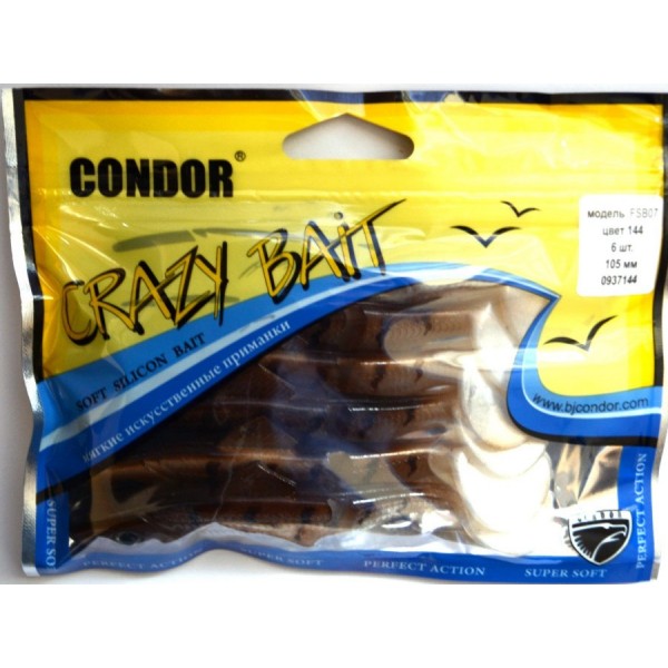 Твістер Condor Crazy bait FSB07, 6мм, 105шт, колір № 144 Твістер Condor Crazy bait FSB07, 6мм, 105шт, колір № 144