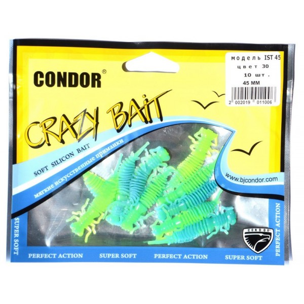 Силиконовая приманка съедобная Condor (Кондор) IST-45, 45мм, 10шт., цвет № 30