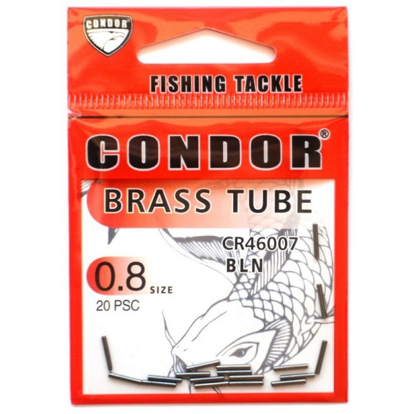 Обтискна трубка Condor, 20 шт, розмір № 0,8 Обтискна трубка Condor, 20 шт, розмір № 0,8