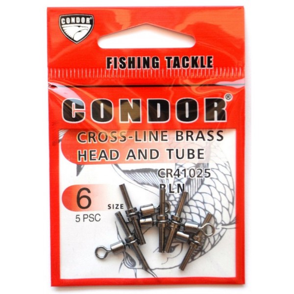 Хрестоподібна трубка з вертлюгом Condor, 5 шт, розмір № 6