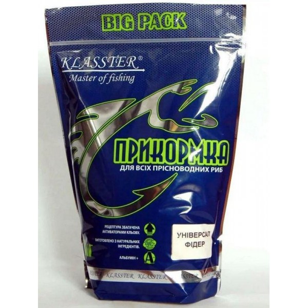 Прикормка для рыбалки KLASSTER PREMIUM, 2кг, универсал-фидер Прикормка для рыбалки KLASSTER PREMIUM, 2кг, универсал-фидер