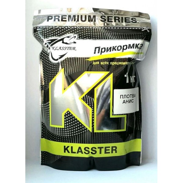 Прикормка для риболовлі KLASSTER PREMIUM Плотва, 1кг, плотва-аніс Прикормка для риболовлі KLASSTER PREMIUM Плотва, 1кг, плотва-аніс
