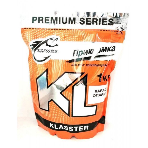 Прикормка для рыбы KLASSTER PREMIUM Карась, 1кг, карась-опарыш