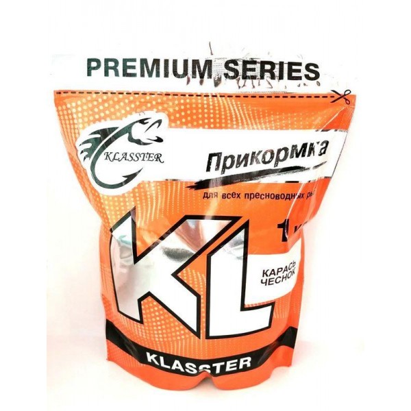 Прикормка для риби KLASSTER PREMIUM Карась, 1кг, карась-часник Прикормка для риби KLASSTER PREMIUM Карась, 1кг, карась-часник