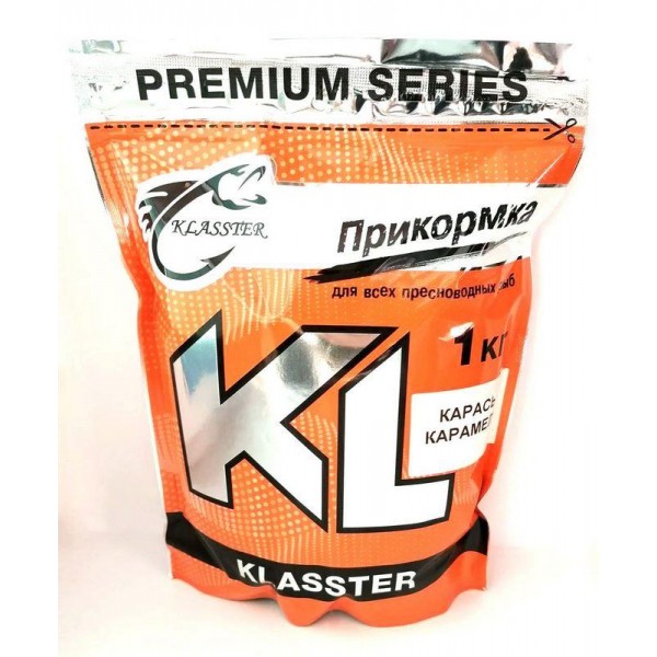 Прикормка для риби KLASSTER PREMIUM Карась, 1кг, карась-карамель Прикормка для риби KLASSTER PREMIUM Карась, 1кг, карась-карамель
