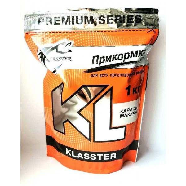 Прикормка для рыбы KLASSTER PREMIUM Карась, 1кг, карась-макуха Прикормка для рыбы KLASSTER PREMIUM Карась, 1кг, карась-макуха