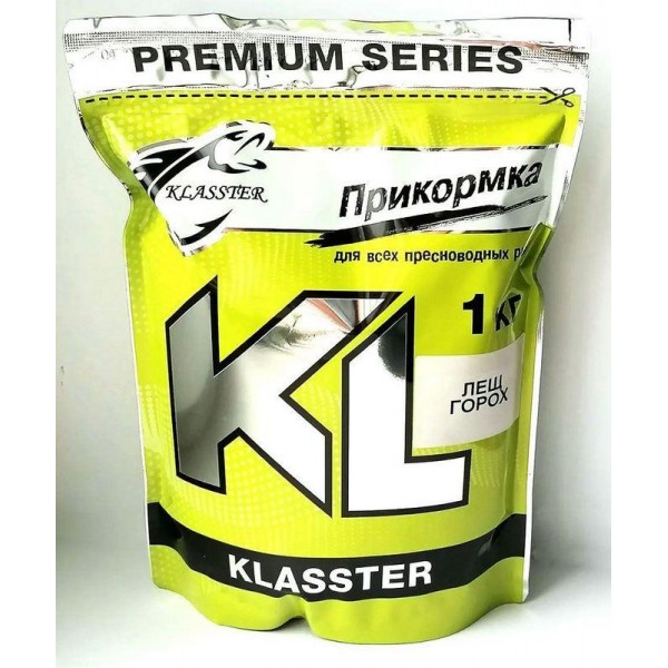 Прикормка для рыбалки KLASSTER PREMIUM Лещ, 1кг, лещ-горох-ваниль
