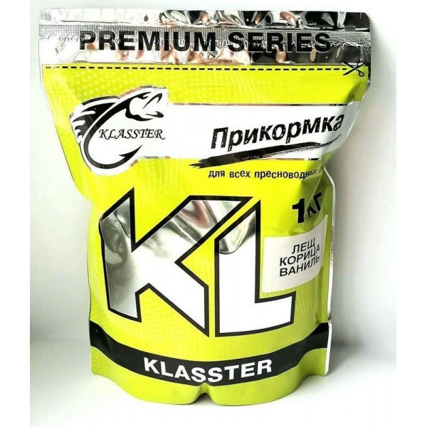 Прикормка для рыбалки KLASSTER PREMIUM Лещ, 1кг, лещ-корица-ваниль