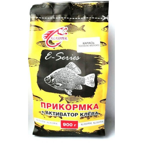 Прикормка для риболовлі KLASSTER E-SERIES 0,9 кг, карась-топлене