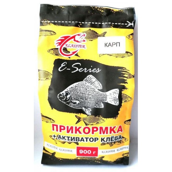 Прикормка для рыбалки KLASSTER E-SERIES, 0,9кг, карп