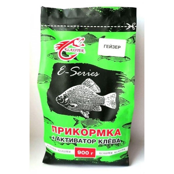 Прикормка для рыбалки KLASSTER E-SERIES, 0,9кг, гейзер