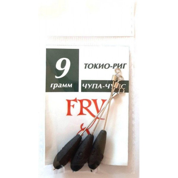 Грузило для риболовлі Токіо-риг (Чупа-Чупс), 3 шт, вага 9г Грузило для риболовлі Токіо-риг (Чупа-Чупс), 3 шт, вага 9г