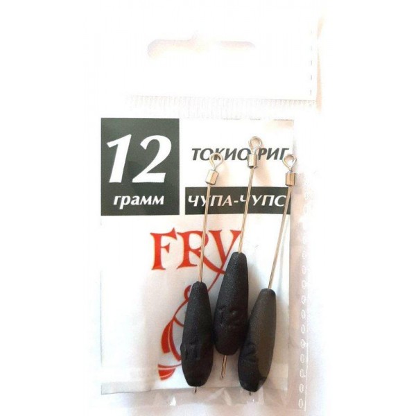 Грузило для рыбалки Токио-риг (Чупа-Чупс), 3 шт, вес 12г