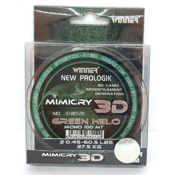 Леска Mimicry 3D Winner, длина 100м., диаметр 0,45мм