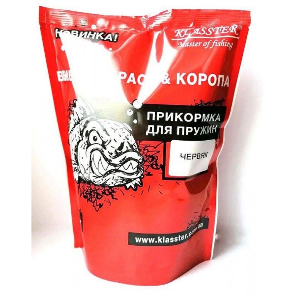 Пластилин сухой КLASSTER Убийца карася и карпа, 500г., червь