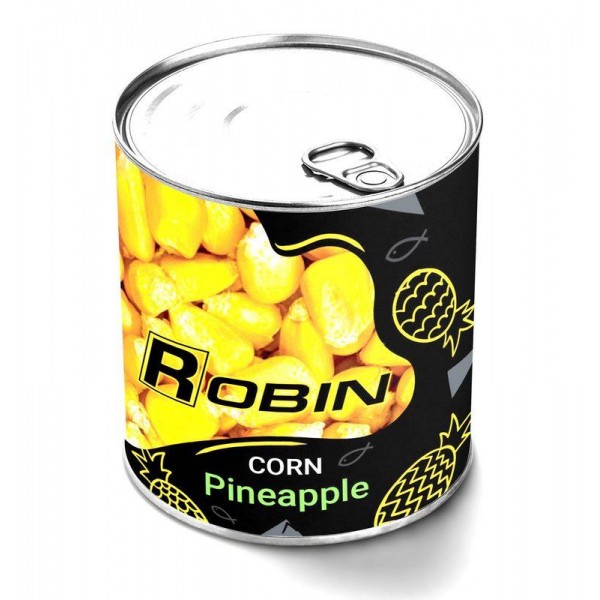 Наживка Кукурудза ROBIN ж/б 200мл., ананас