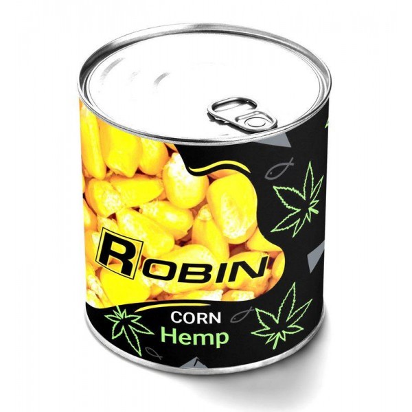 Наживка Кукуруза ROBIN ж/б 200мл., конопля