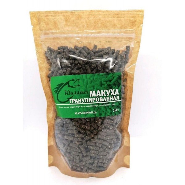 Прикормка макуха KLASSTER гранула Ø 4мм, 250, оригінал Прикормка макуха KLASSTER гранула Ø 4мм, 250, оригінал