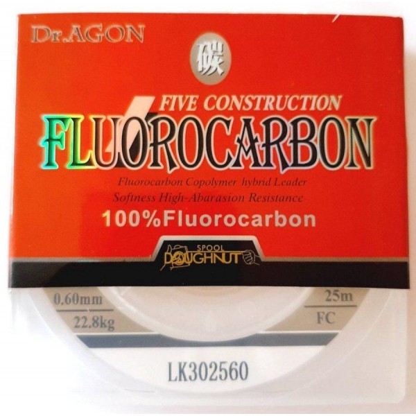 Флюорокарбон Dr.AGON FIVE CONSTRUCTION, 25м, диаметр 0,60мм Флюорокарбон Dr.AGON FIVE CONSTRUCTION, 25м, диаметр 0,60мм