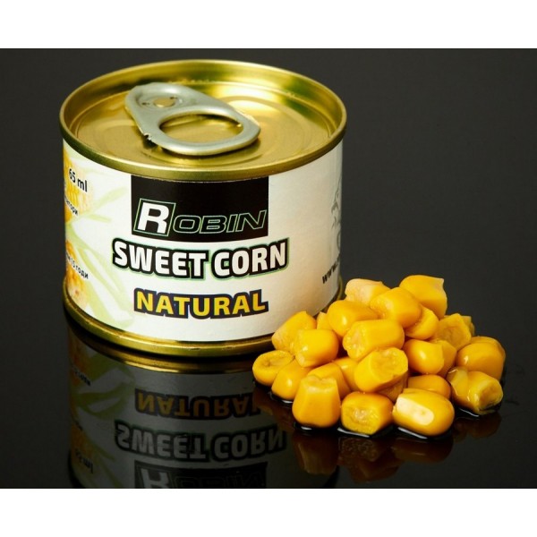 Наживка SWEET CORN ROBIN ж/б 65мл., натурал Наживка SWEET CORN ROBIN ж/б 65мл., натурал