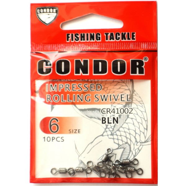 Рибальський Вертлюг Condor, 10шт, розмір № 6