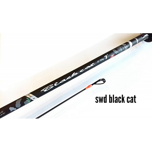 Спінінг для риболовлі Siweida Black Cat, тест 2-10 гр, довжина 1,98м