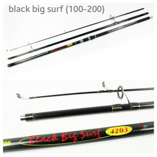 Удилище серфовое Siweida Black Big Surf, тест 100-250 гр, длина 4,2м
