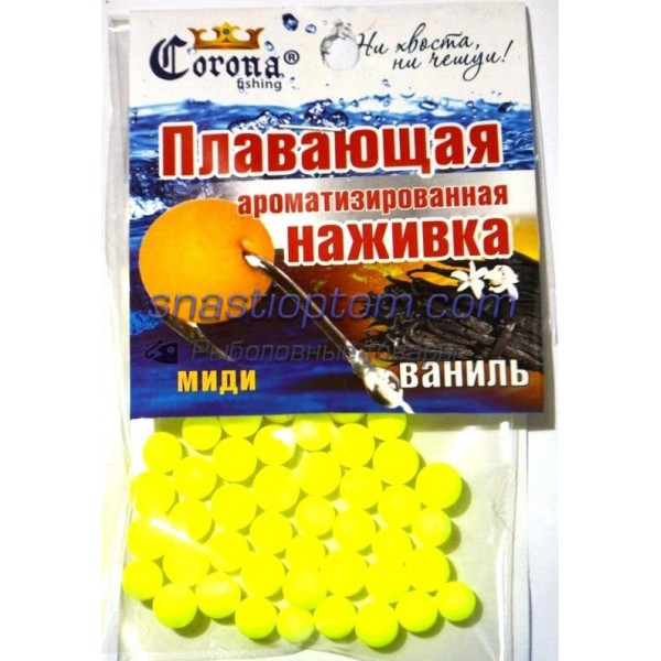 Пінопластова наживка Корона, міді, (6-8мм), ваніль Пінопластова наживка Корона, міді, (6-8мм), ваніль