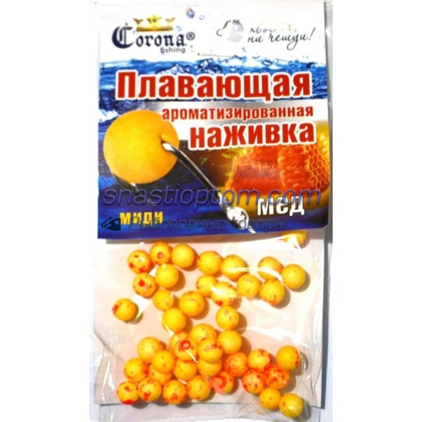 Пінопластова наживка Корона, міді, (6-8мм), мед Пінопластова наживка Корона, міді, (6-8мм), мед