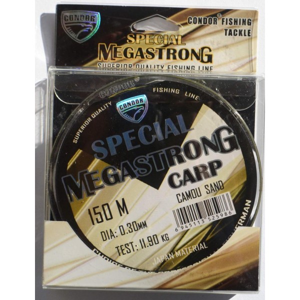 Волосінь Condor MegaStrong Special Carp CAMOU SAND, 150м , діаметр 0,30мм