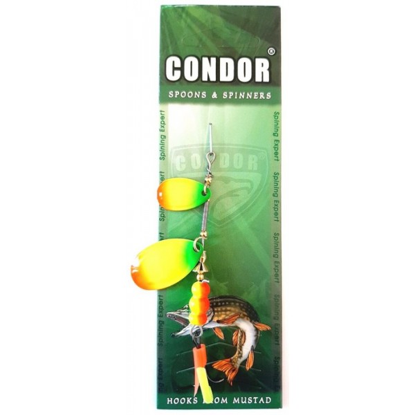 обертова подвійна блешня Condor, колір 187, 8гр