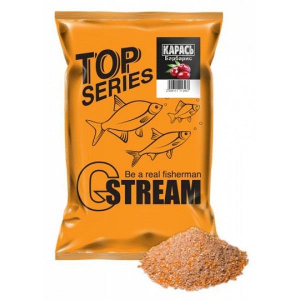 Прикормка для риболовлі G. Stream TOP Series Карась (барбарис), 1кг Прикормка для риболовлі G. Stream TOP Series Карась (барбарис), 1кг