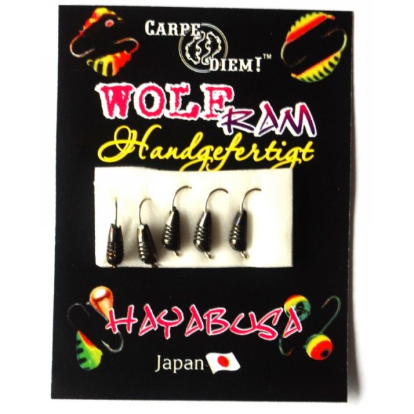 Мормышка Carpe Diem Банан с насечками кр. № 16 5шт Black 3mm 0,4g 024-030-1